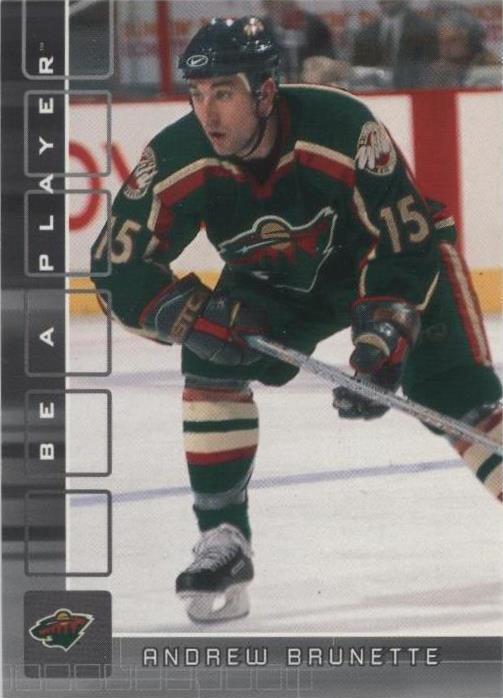 2001-02 In the Game Be A Player Memorabilia - Andrew Brunette #334 - 1 of 1