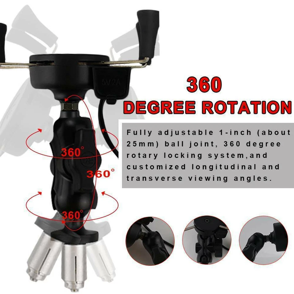 Soporte de navegación GPS para teléfono móvil para KAWASAKI NINJA650/1000 ZX6RR ZX14R ER6F Foto 4 de 4