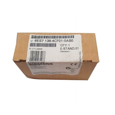 6ES7 138-4CF01-0AB0 NEU SIEMENS 6ES7138-4CF01-0AB0 ET 200S Extension Module