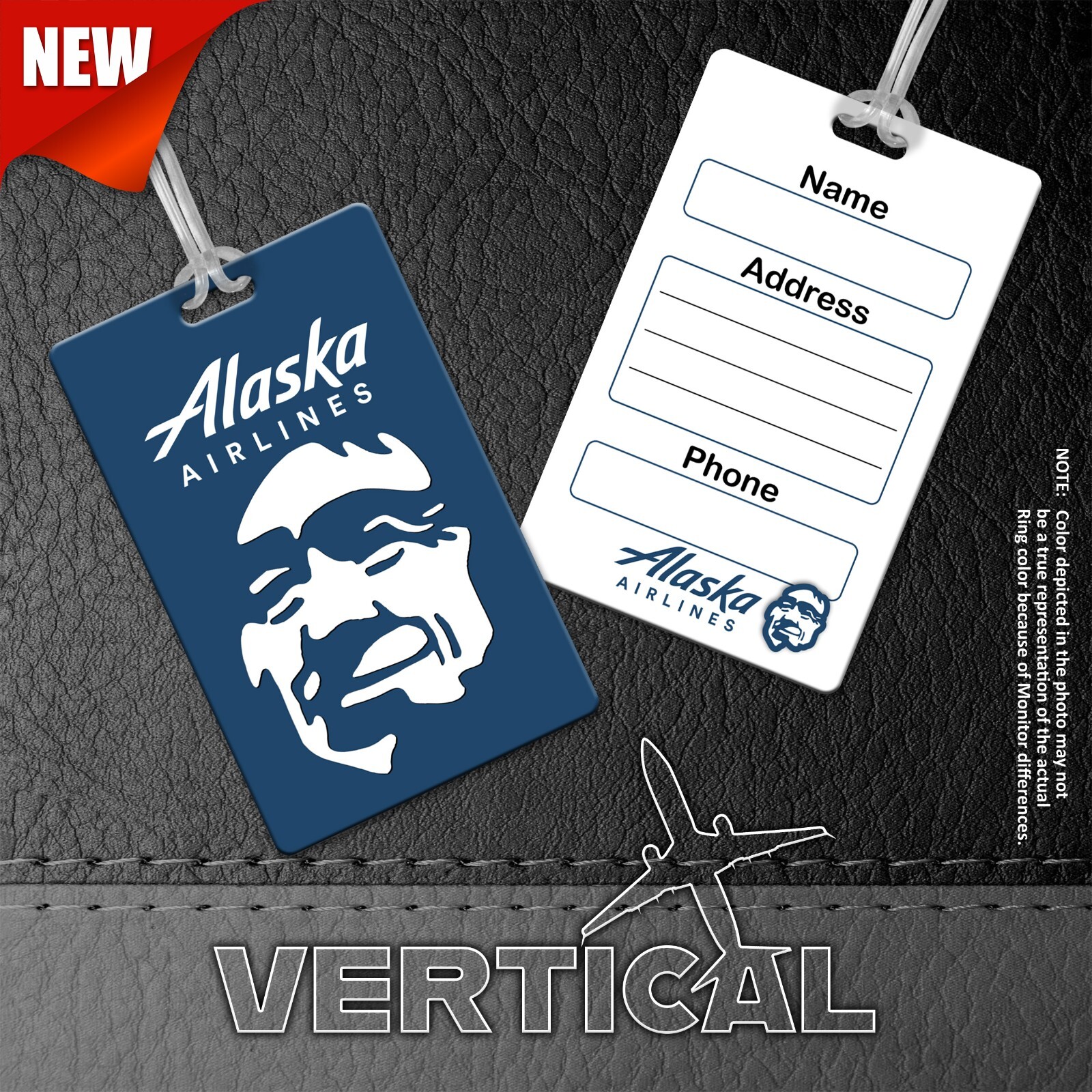 Alaska Airlines Luggage Tags (Set of 4) AminoTher