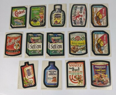 14x 1980 Topps Wacky Packages Series 3 Casket Card Lot | eBay