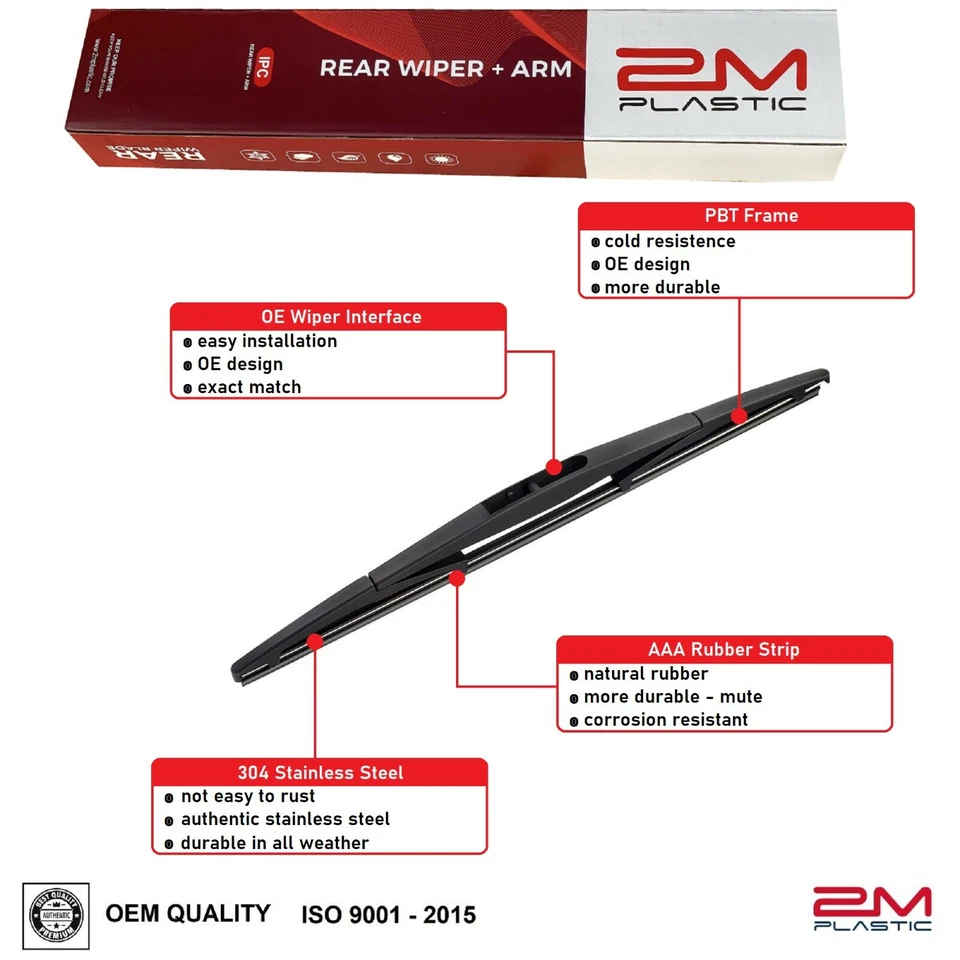 Brazo limpiaparabrisas trasero para Infiniti FX35 FX45 2003-2008 Honda Odyssey 2005-2010 Foto 3 de 3