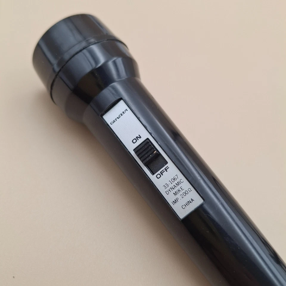 GENEXXA 33-1067 DYNAMIC MIKE/MICROPHONE-200 OHM. 90's / 2000's. Vintage. (refB) - Image 3 of 4