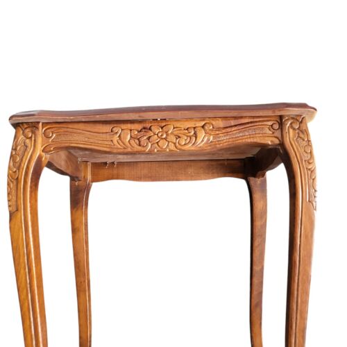 Vintage Italian Style Mahogany Small Side Table Height 47cm - Picture 10 of 13