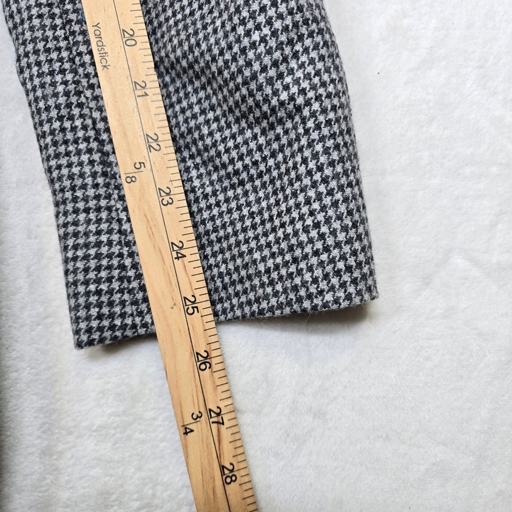 Tommy Hilfiger Houndstooth Sport Coat Mens 42L Light Grey Black Wool $375 NEW thumbnail 11