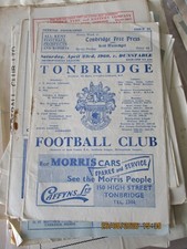 1959-60 Tonbridge reserves v Dunstable Metropolitan League 23.4.1960