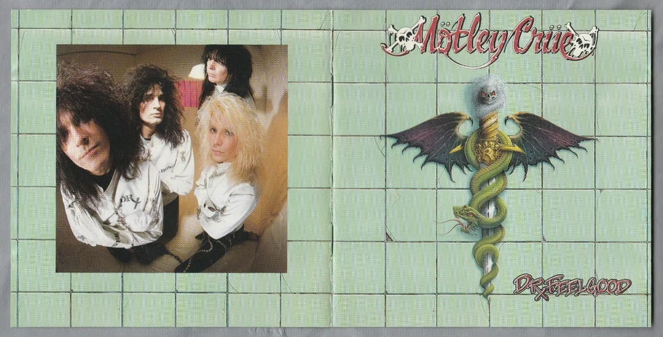 Motley Crue ‎CD Dr Feelgood Elektra Vince Neil Nikki Six Tommy Lee 1st Press '89 - Imagem 3 de 4