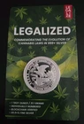 ON SALE! 1 oz Silver Antiqued Legalized Illinois.999 Fine Precious Metal Bullion