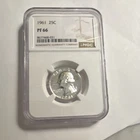 1961 Washington Quarter Silver Proof NGC PF 66 Philadelphia Uncirculated