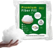 Polyfill Stuffing Fiber Fill 100g/0.22lb,Premium Fiberfill 100g/0.22lb, White 