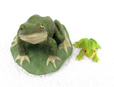 for FROG Lovers Small Realistic Amphibians one is resin; one is plastic