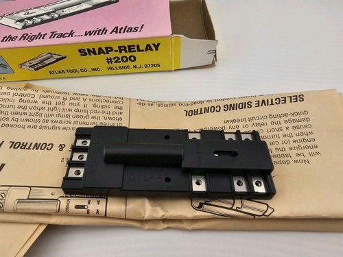 Atlas #200 Snap Relay Vintage Train Model Railroad Track Power Piece - Picture 3 of 4