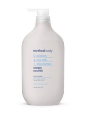 method Body Wash, Simply Nourish, 28 fl oz Soothing Formula, Leaves Skin