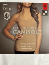 Felina Cotten Stretch Camisole 4-Pack