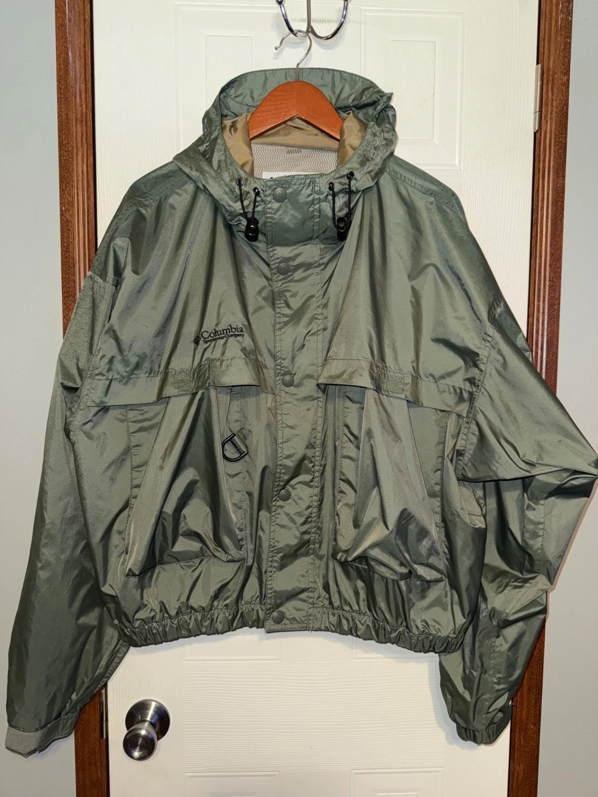 Vtg Columbia Mens Wading Fly Fishing SST Shell Jacket Hooded Coat Green Size XL
Opens in a new windo