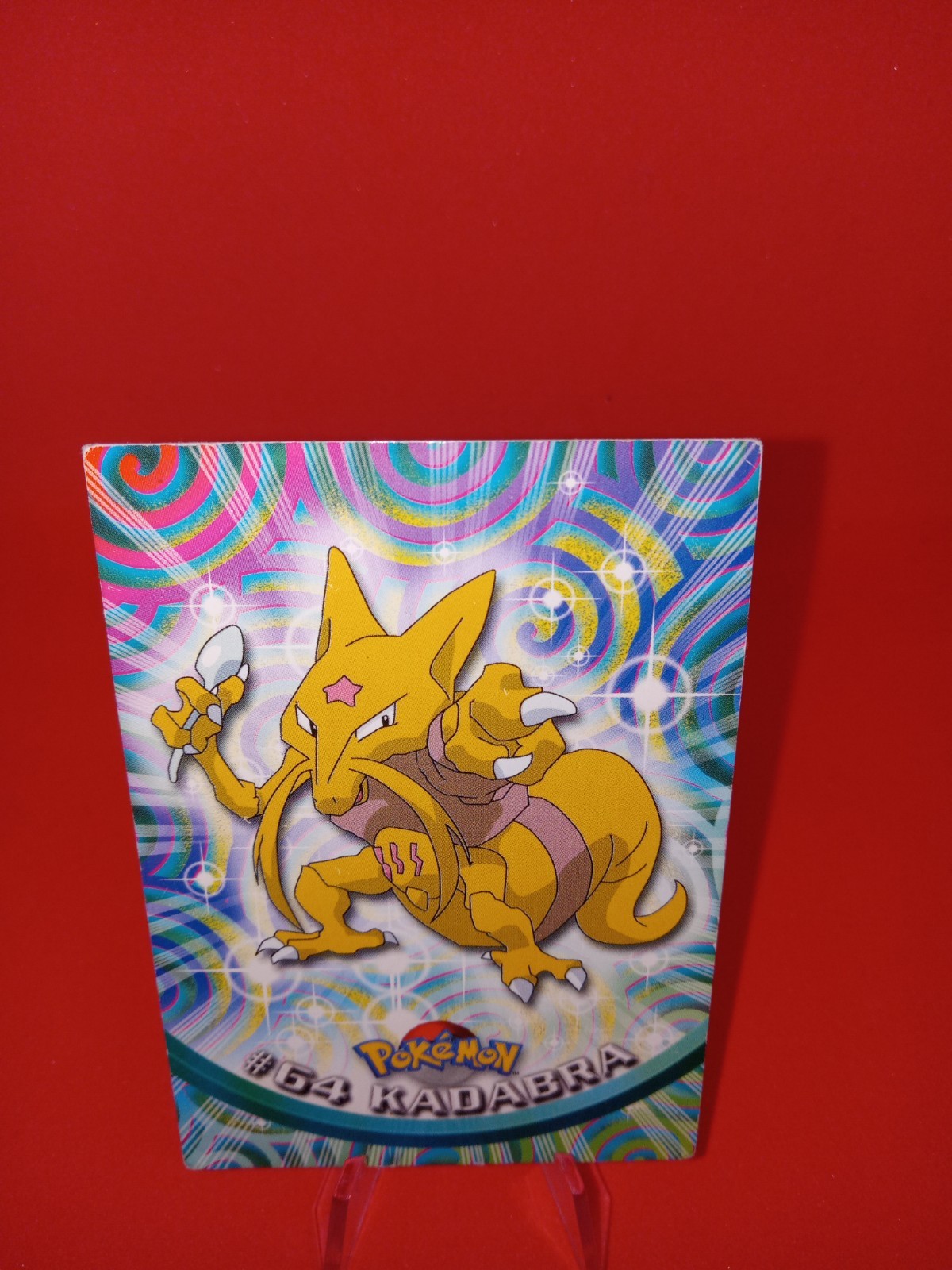 Kadabra #64 Topps Series 1 TV Animation Edition - Vintage Pokemon Card 2000 (B)