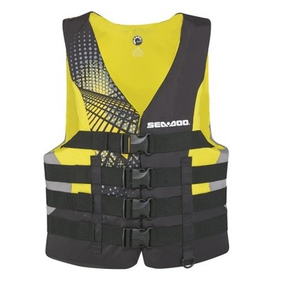 Schwimmweste Herren 2XL 50N CE Gelb Sea-Doo Motion Kajak SUP Jetski Boot Surf