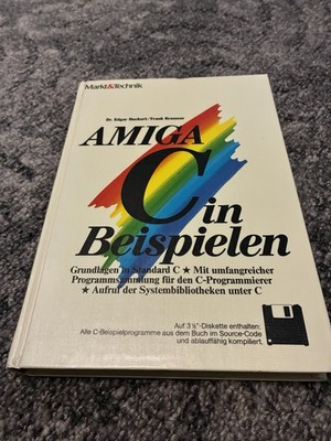 Retro Commodore Buch Markt&Technik - AMIGA C in Beispielen, mit originaler Disk