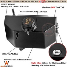 Aluminum Coolant Reservoir Tank Expansion Overflow For 2015-2023 Ford Mustang Aluminum Coolant Reservoir Tank Expansion Overflow For 2015-2023 Ford Mustang