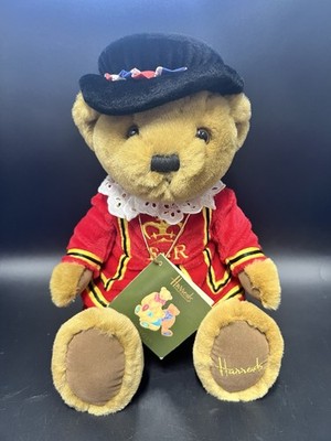 Harrods Bear Beefeater Tan Bear 11  Sitting WITH TAG