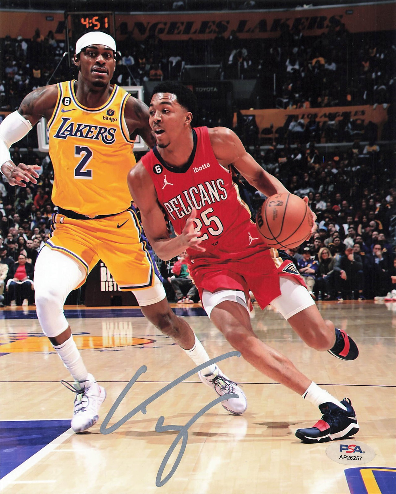 Trey Murphy Autographed Signed New Orleans Pelicans 8x10 Photo PSA 