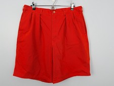 Vintage Polo By Ralph Lauren Orange Chino Shorts Mens 36 100 Cotton Made In USA