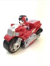 Paw Patrol Moto Pups Marshall Deluxe Pull Back Motorcycle Vehicle And Figure