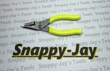 Snap-on Tools NEW HI-VIZ 5" Soft Grip Mini Long Nose Slip Joint Pliers LN44BCF