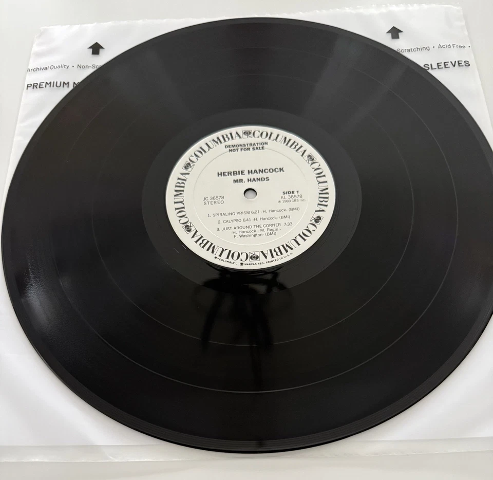 Herbie Hancock Mr. Hands Promotional Demo Vinyl Record Album Columbia JC 36578 Foto 4 de 4
