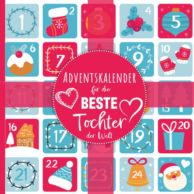 Adventskalender für die beste Tochter der Welt - Persönliches Geschenk mit 24 li