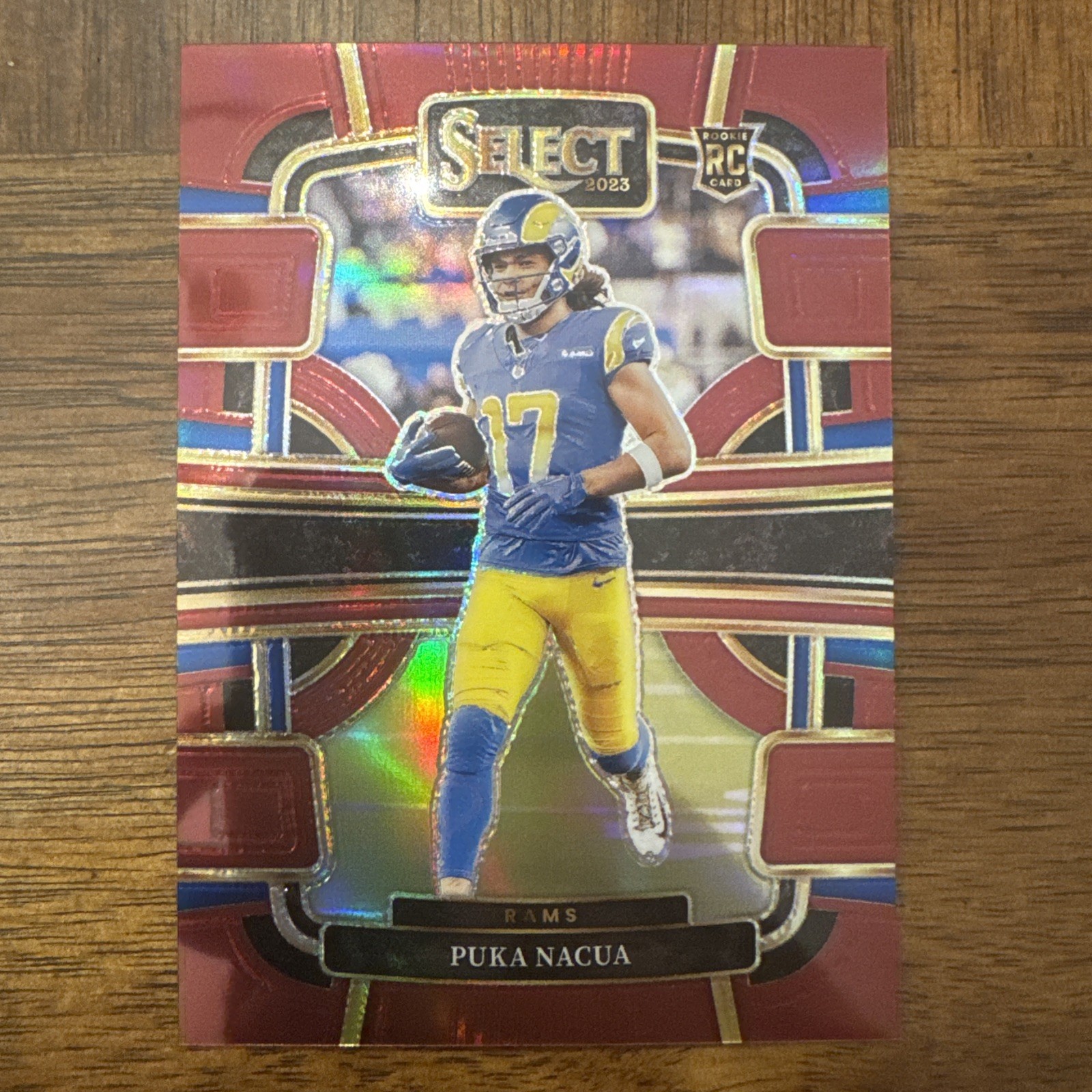 2023 Panini Select - Concourse Puka Nacua #56 Maroon Prizm /149 (RC)