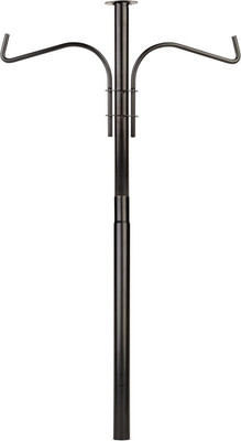 Pennington Feeder Pole plus Bird Feeder Pole Black 5 Ft