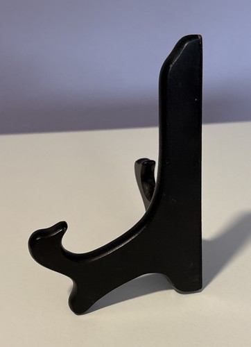 Stained Black Wood Hinged Photo Easel Stand 5”H x 4 1/2”W Used - Picture 7 of 10