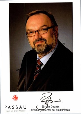 Original Autogramm Jürgen Dupper Oberbürgermeister Passau /// Autogramm A 361710