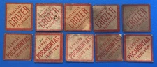 (10) Coal Paper Mining Scatter Tags Pocahontas 3rd vein Crozer Mine- Elkhorn, WV