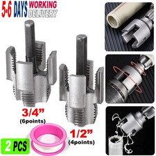 Professional Grade Pipe Tap Set - 1/2 & 3/4 I...