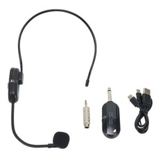 2.4G Wireless Microphone Headset 160FT Range Mic System for Teach Outdoor Speech