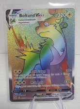 Pokémon Boltund VMAX 267/264 Rainbow Secret Rare Fusion Strike Sword & Shield  on eBay