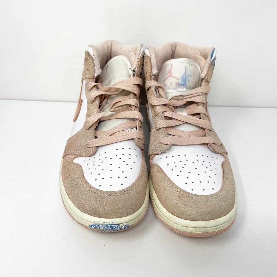 Nike Niños Air Jordan 1 Mid FN7432-161 Blanco Zapatos de Baloncesto Tenis Talla 4.5Y Foto 3 de 4