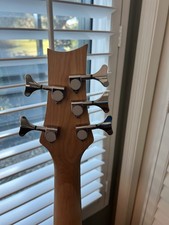Glarry GJazz Electric Bass Guitar 5-String Transparent Yellow