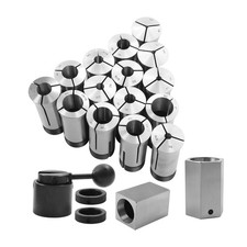 5C Fractional 1/8 15 Piece - 1" Precision Collet Set 5 Pcs Collet Block Set