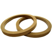 Nippon RING10R Audiopipe 10" MDF Wood Speaker Spacer Rings, 1 Pair