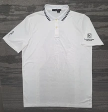 RLX Ralph Lauren Polo Shirt Mens M White TPC Las Colinas Golf Resort Performance