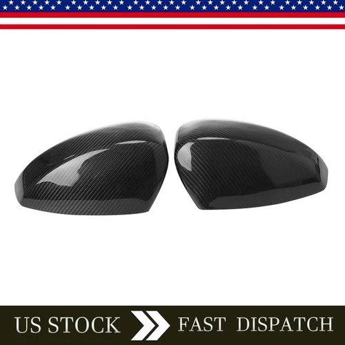 Real Carbon Fiber Side Mirror Covers Cap Overlay For 2003-2008 Nissan 350Z NEW
