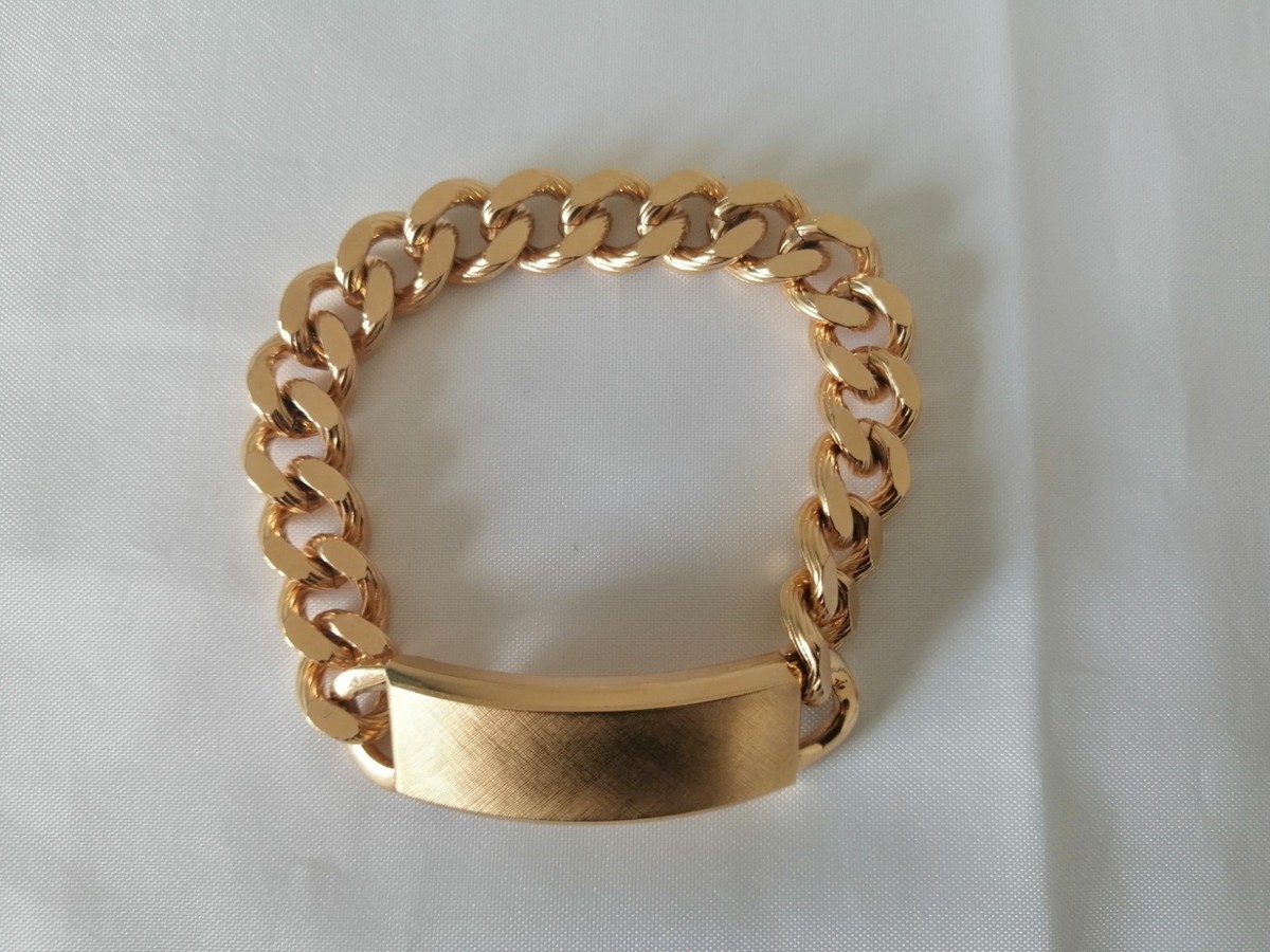 Vintage Champion ID Bracelet Gold Plated Jacoby Bender JB Pat
