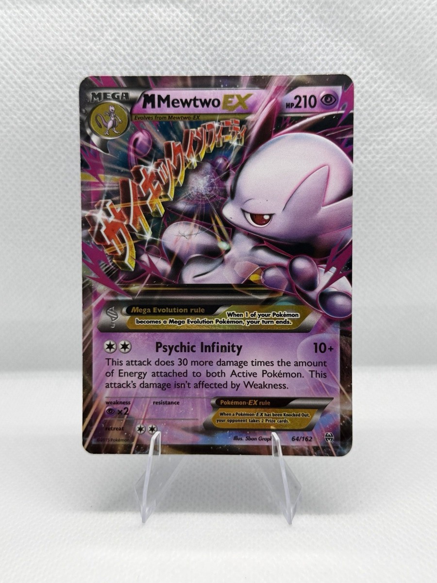 mewtwo mega pokemon card Pokémon M Mega Mewtwo EX Ultra Rare Holo TCG Card 64/162 XY Breakthrough