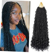9Packs 18 Inch Senegalese Twist Crochet Hair with Curly 18 Inch pack of 9 1B 