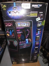 Arcade1UP TRON Arcade Marquee, Deck Protector, Wifi Exclusive Stool + Riser NEW