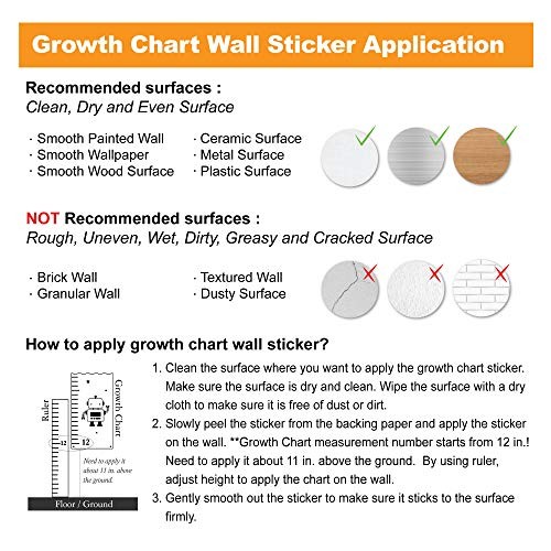 Ocean Wall Sticker Growth Chart for Kids, Height Chart for Boys and Girls, - Picture 5 of 5