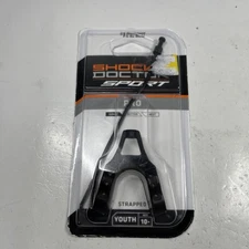 Shock Doctor Youth Pro Strapped Mouthguard Black, Youth 10 yrs & below New